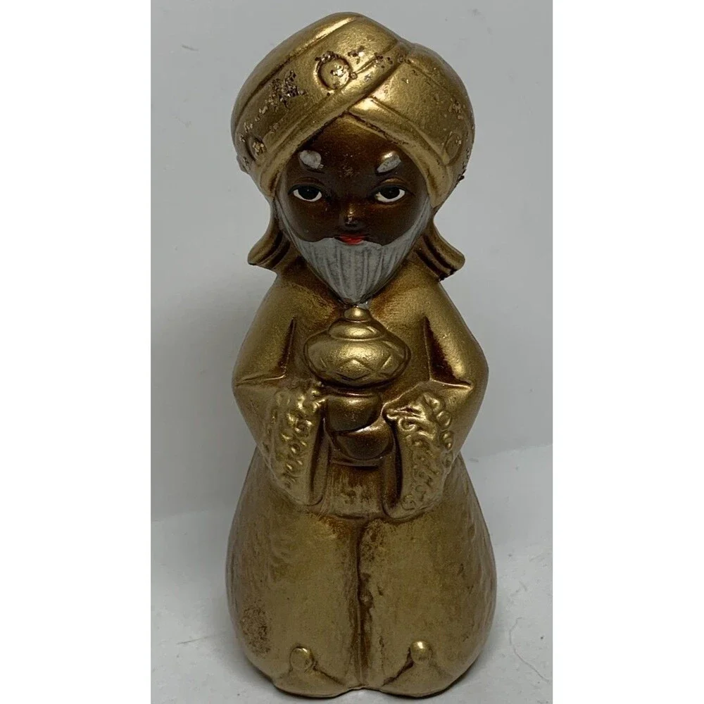 Vintage STAR Wise Man Figure MCM Nativity Figurine Holiday Mid Century Mod